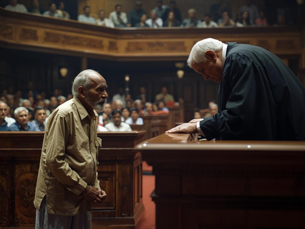 courtroom humanity story
