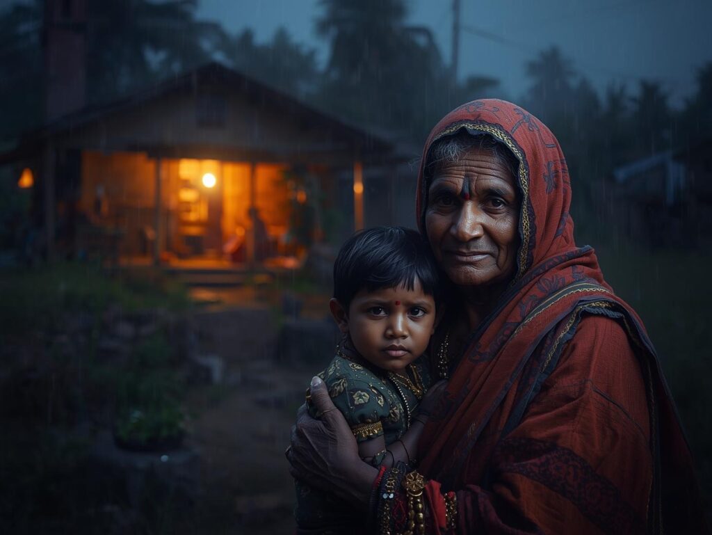 इंसानियत का असली मोल – गाँव से जुड़ी एक प्रेरक कहानी 1 heartwarming rural Indian scene